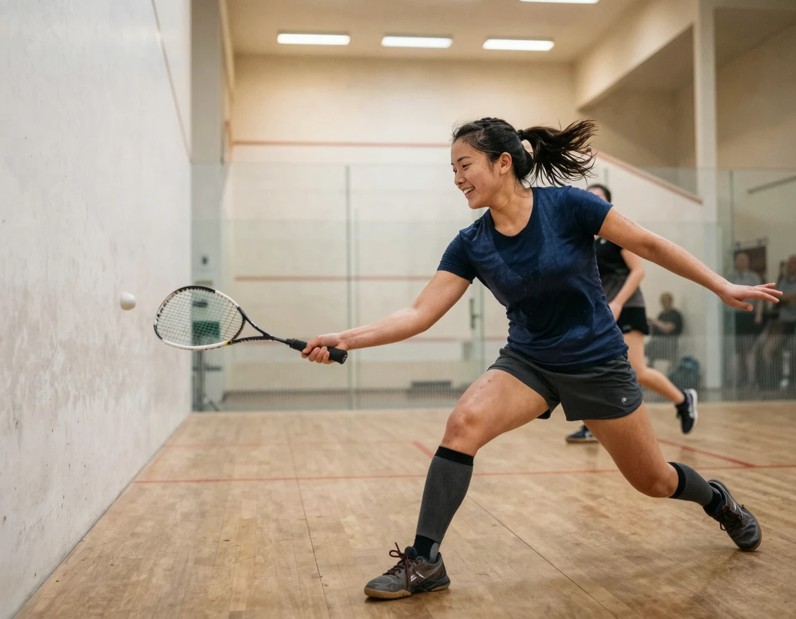 3개월 스쿼시 다이어트 효과 후기: 스쿼시 테니스 운동량 비교