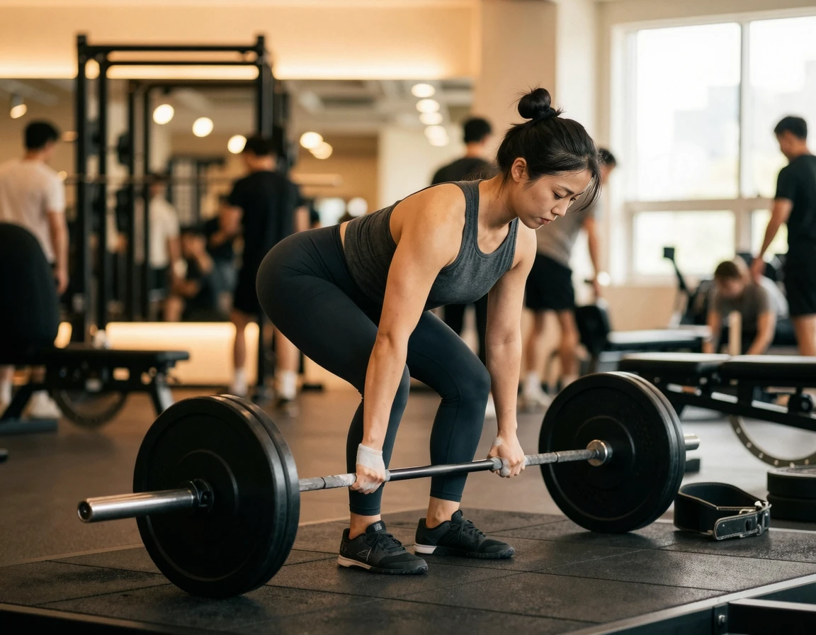 데드리프트 힙힌지와 복압 유지 자세